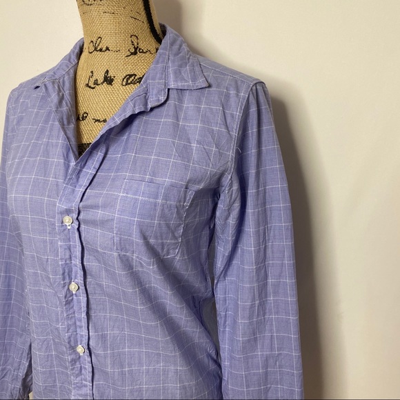 Frank & Eileen Blue Plaid Button Up Shirt - Picture 2 of 8